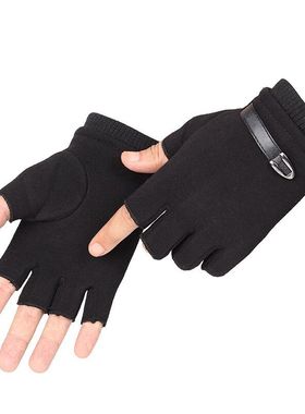 Half Finger Gloves winter women men glove 秋冬男女手套半指