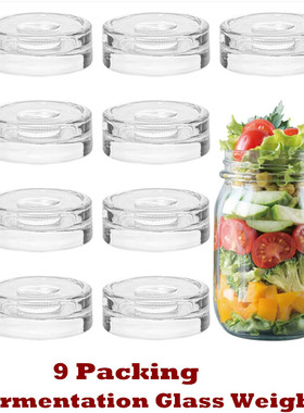 Fermentation Glass Weights Heavy Fermenting Lids Mason Jar