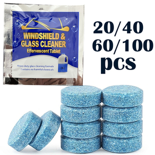 100Pcs Solid Wiper Effervesc Windscreen Car Cleaner