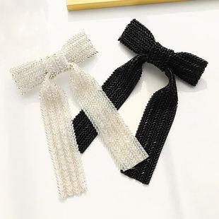 Bow Clips Headdress Beads Pear rendy Hair European New Solid
