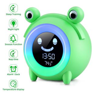 Cute Animal Child Alarm Clock Sleep Trainer Digital Wake Up