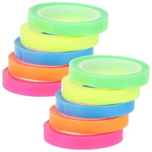10 Rolls Waterproof Index Sticker Highlighter Tape Page