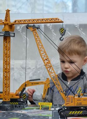 Alloy Engineering Diecast Truck Toy, Modelo de Constru??o Cl