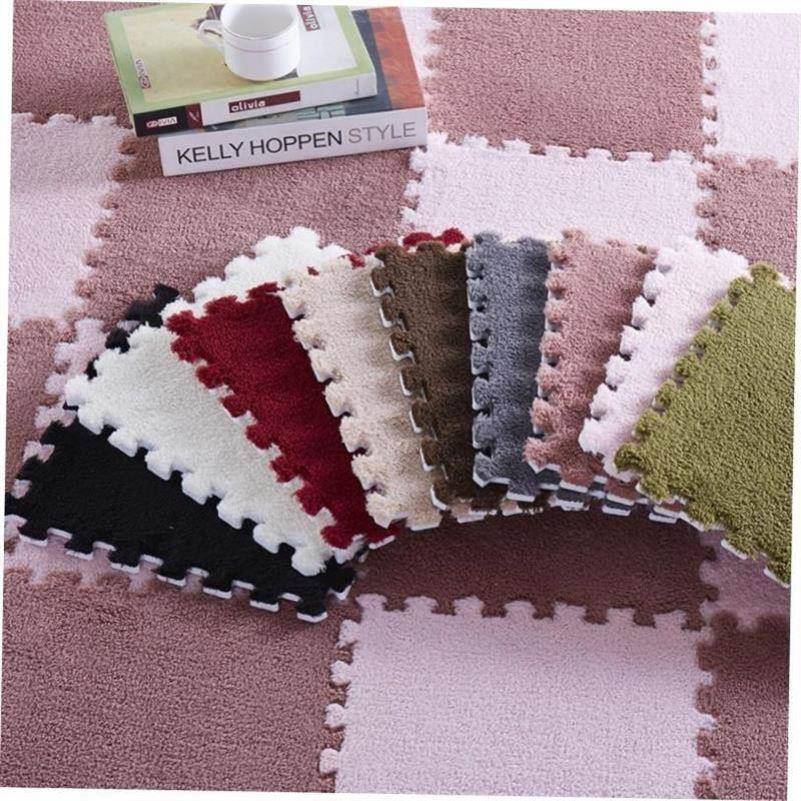 Suede carpet puzzle foam pad eva bedroom full home floor mat