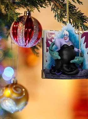 Flat Acrylic plane Princess Christmas Pendant Xmas Tree