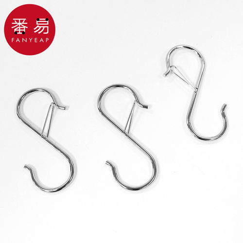 挂钩/防风A1pn008-免打孔弹簧扣挂钩衣柜包包帽子手袋防掉落挂勾