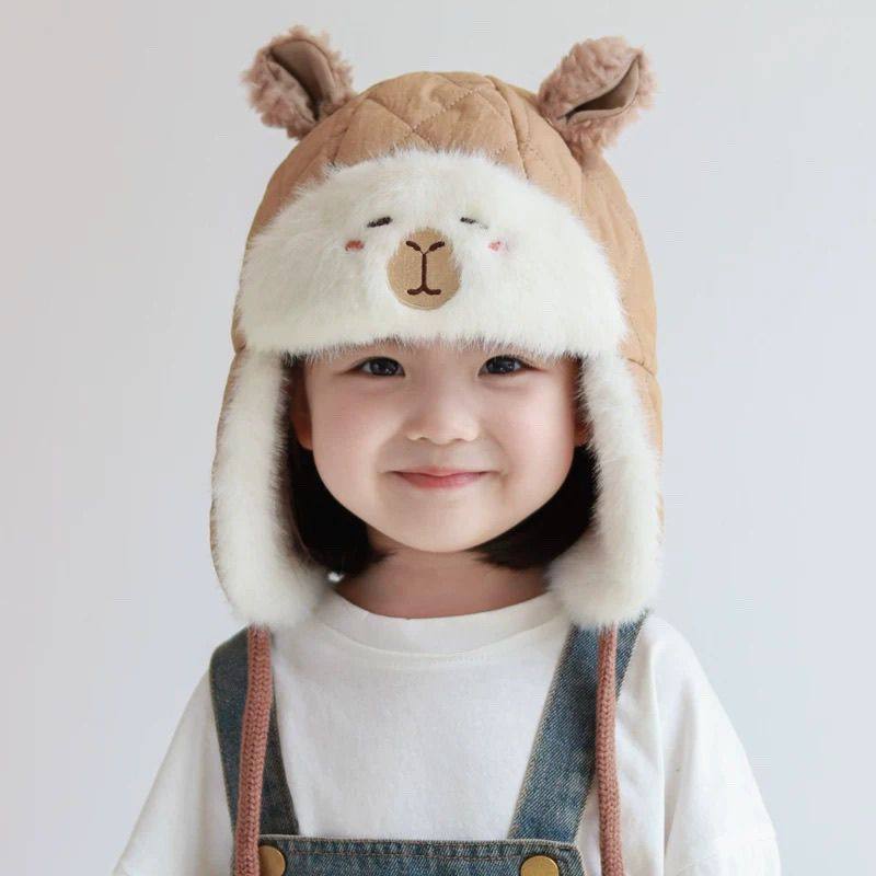儿童帽子秋冬款加厚加绒雷锋帽保暖防风护耳帽男女宝宝可爱超萌韩,童装/婴儿装/亲子装,多件套 帽子、围巾、手套等组合,淘宝优惠券,粉丝福利购,淘宝优惠卷