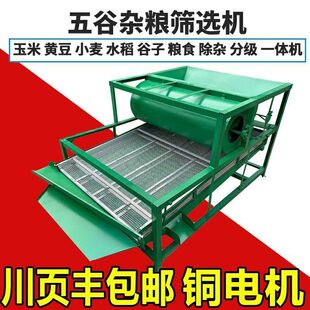 振动筛选机麦种黄豆小麦玉米高粱水稻粮食精选机家用两相电筛选机