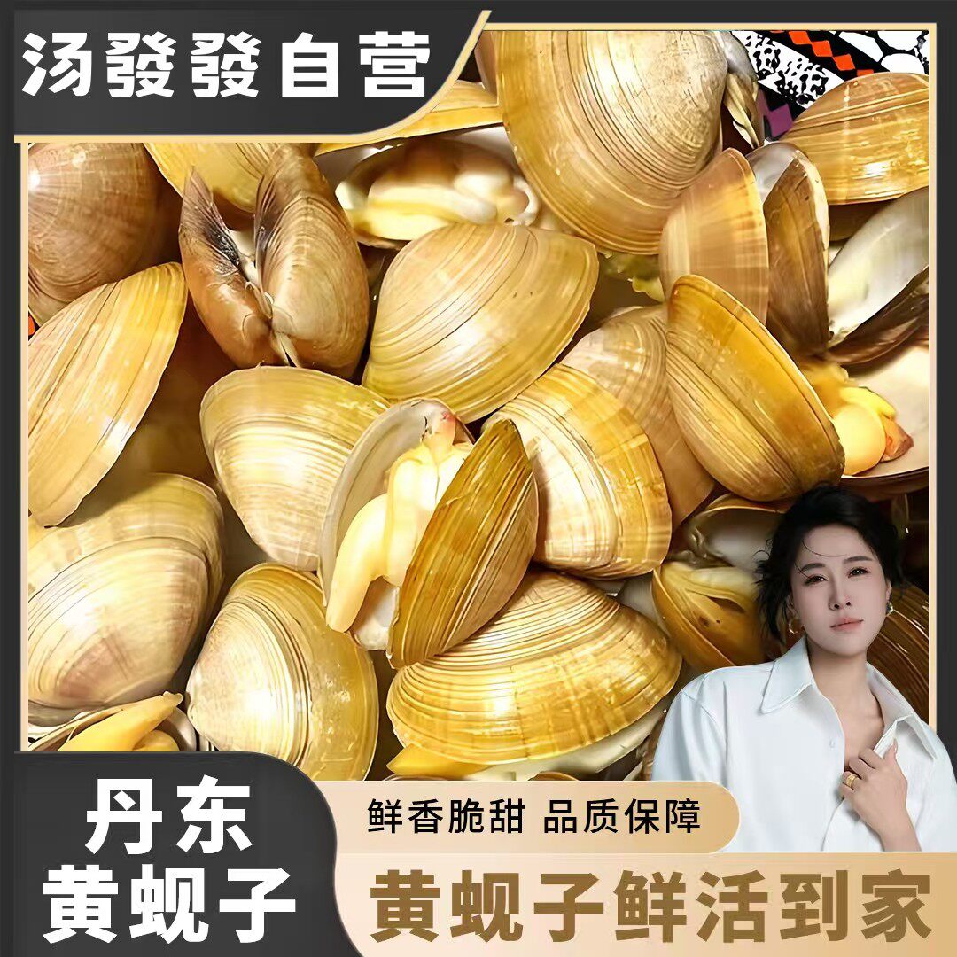丹东大黄蚬子3斤/4斤18-24头/斤顺丰发98%无沙鲜活发货
