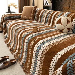 沙发巾一整张全盖防滑加厚双面榻榻米夹棉沙发布盖巾