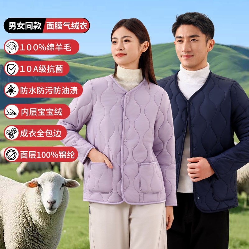 新粉福利不找差价情侣款100%羊毛气绒服001/002