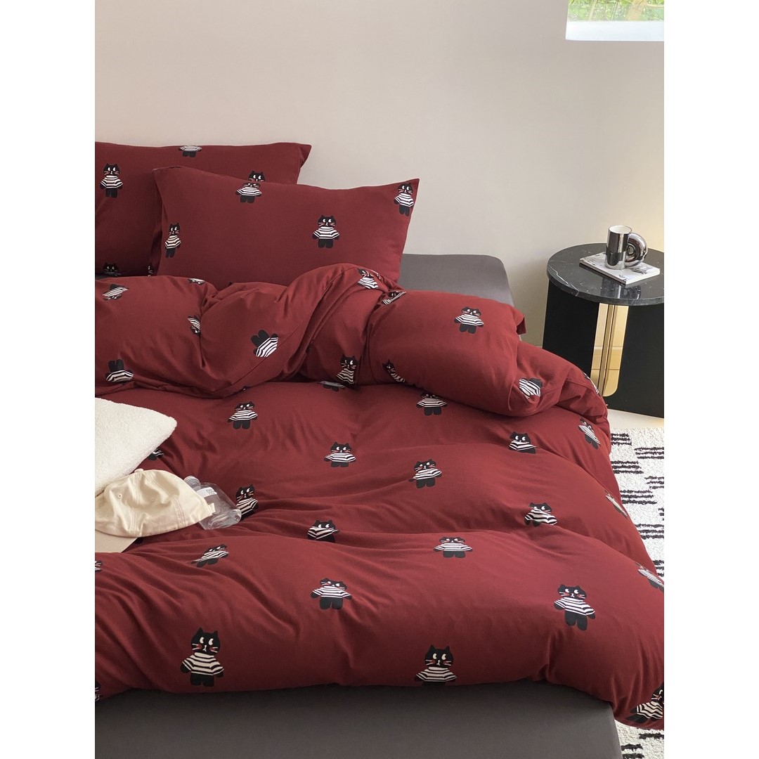 MJ母婴A类全棉针织棉四件套学生三件套亲肤软糯秋冬保暖纯棉