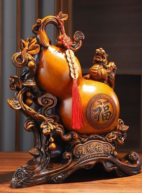 电视机边装饰葫芦镇宅客厅招财摆件家用旺宅风水貔貅办公室电视酒