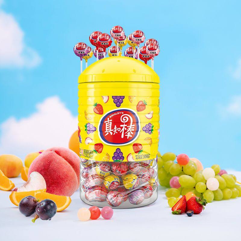 真知棒棒棒糖108支桶装100支袋装混合水果味儿童糖果花束婚庆,零食/坚果/特产,棒棒糖,淘宝优惠券,粉丝福利购,淘宝优惠卷