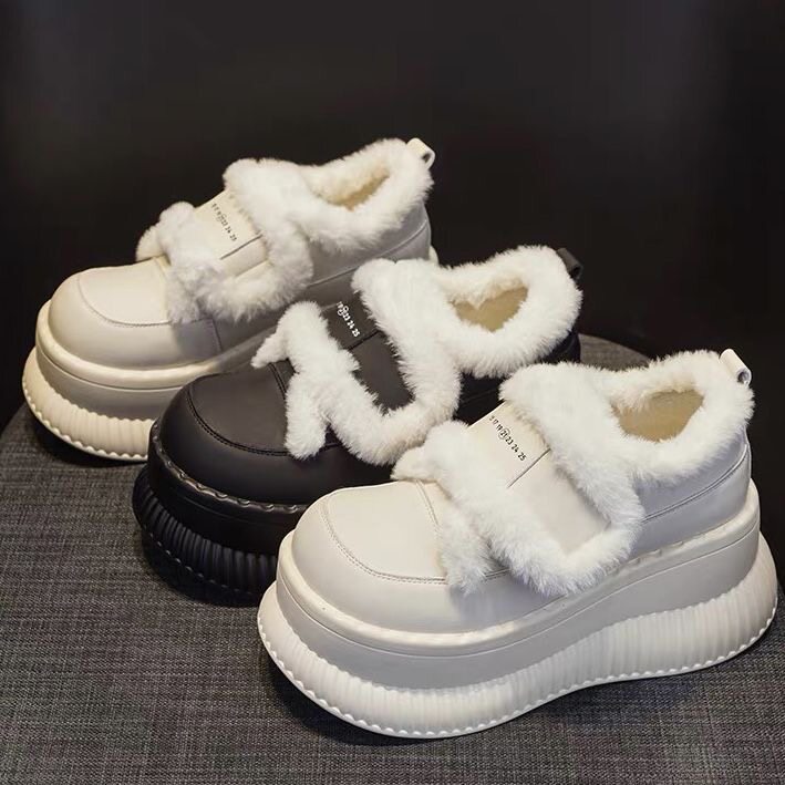 内增高雪地靴女鞋女士2025新款冬季爆款外穿加绒加厚底毛毛棉鞋女,女鞋,松糕（摇摇）鞋,淘宝优惠券,粉丝福利购,淘宝优惠卷