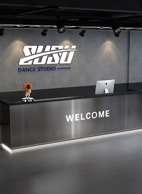 服装店理发店收银台健身房酒店前台接待台不锈钢桌球厅奶茶店吧台