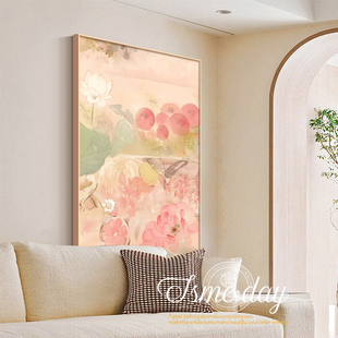 《丰收图》奶油原木风客厅装饰画小众艺术沙发背景墙挂画高档壁画