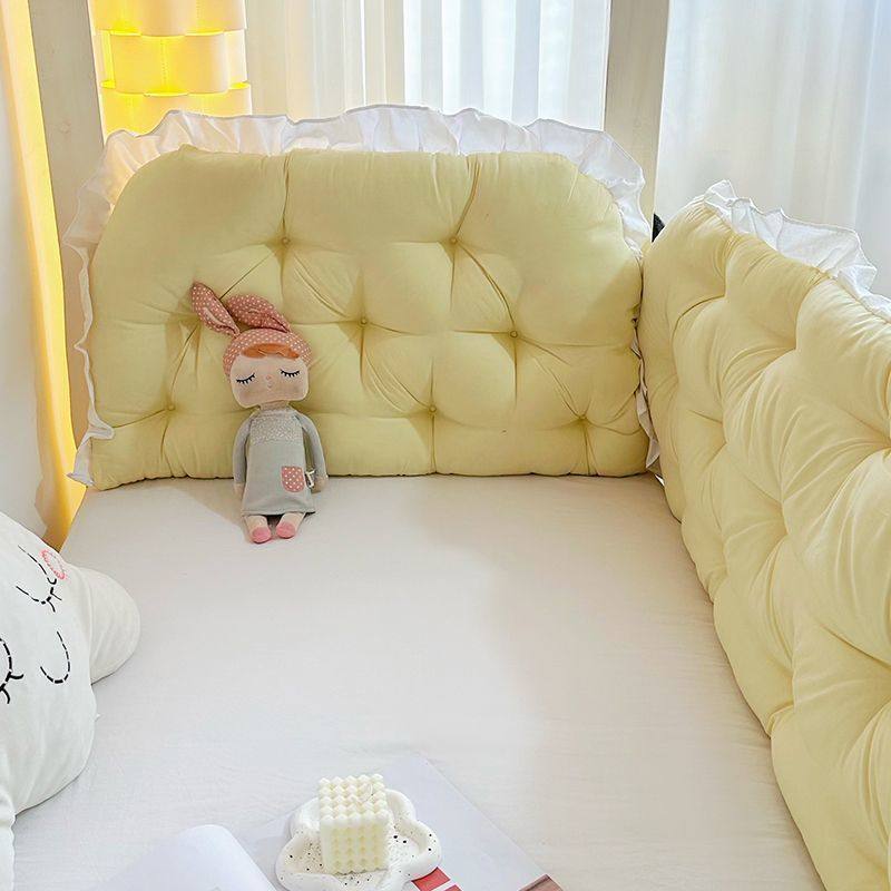 名莎舍床头枕头床头靠垫公主风护腰软包榻榻米靠背女生看书玩手机