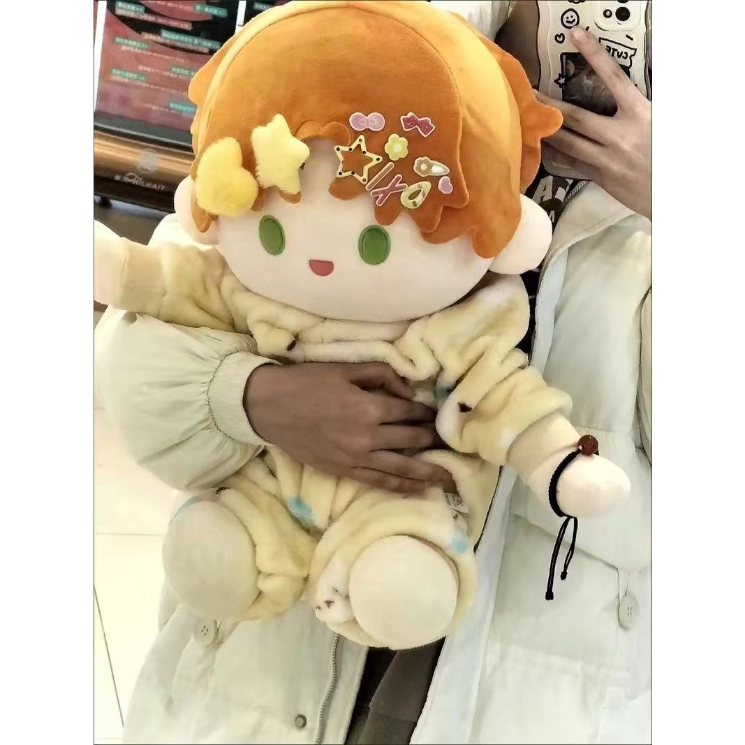 45cm娃衣服冬装40CM娃衣可爱连体宝宝双面法兰绒哈衣冬季加绒加厚