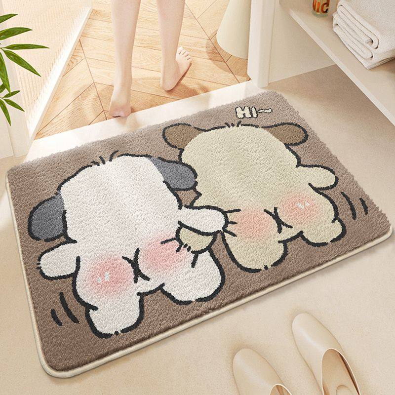 仿羊绒卡通浴室地垫吸水防滑脚垫卫生间厕所门口垫子加厚地毯,居家布艺,入户地垫,淘宝优惠券,粉丝福利购,淘宝优惠卷