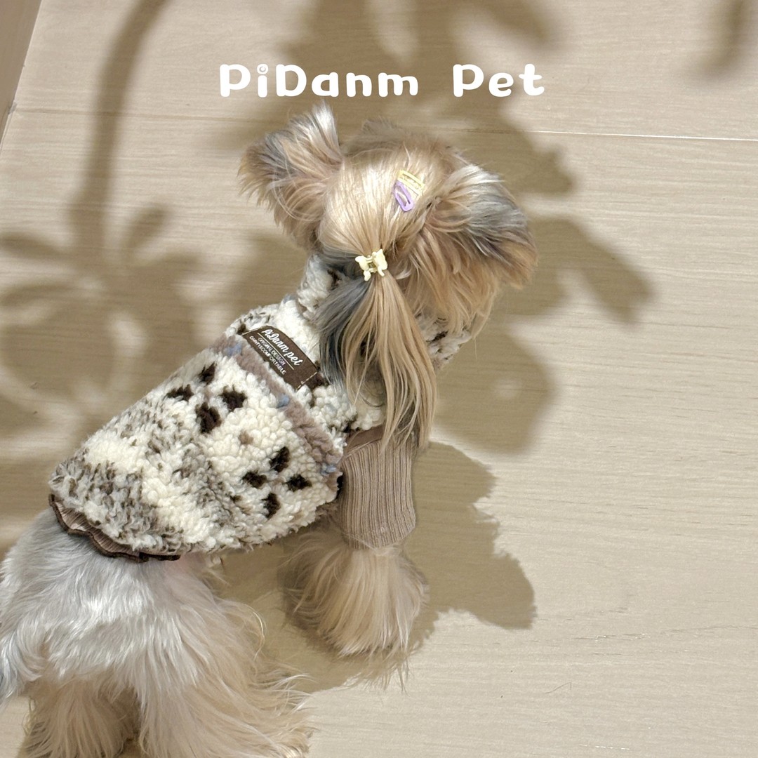 PiDanm Pet 「芙芙小岛」秋冬韩系简约卫衣比熊泰迪约克夏