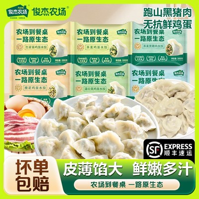 槐花蒲公英水饺荠菜鸡蛋黑猪肉红花苗饺子手工新鲜营养野菜水饺