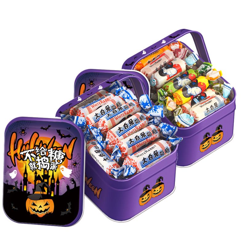 大白兔奶糖混合味万圣节礼盒116g结婚庆喜糖果儿童零食糖果礼物
