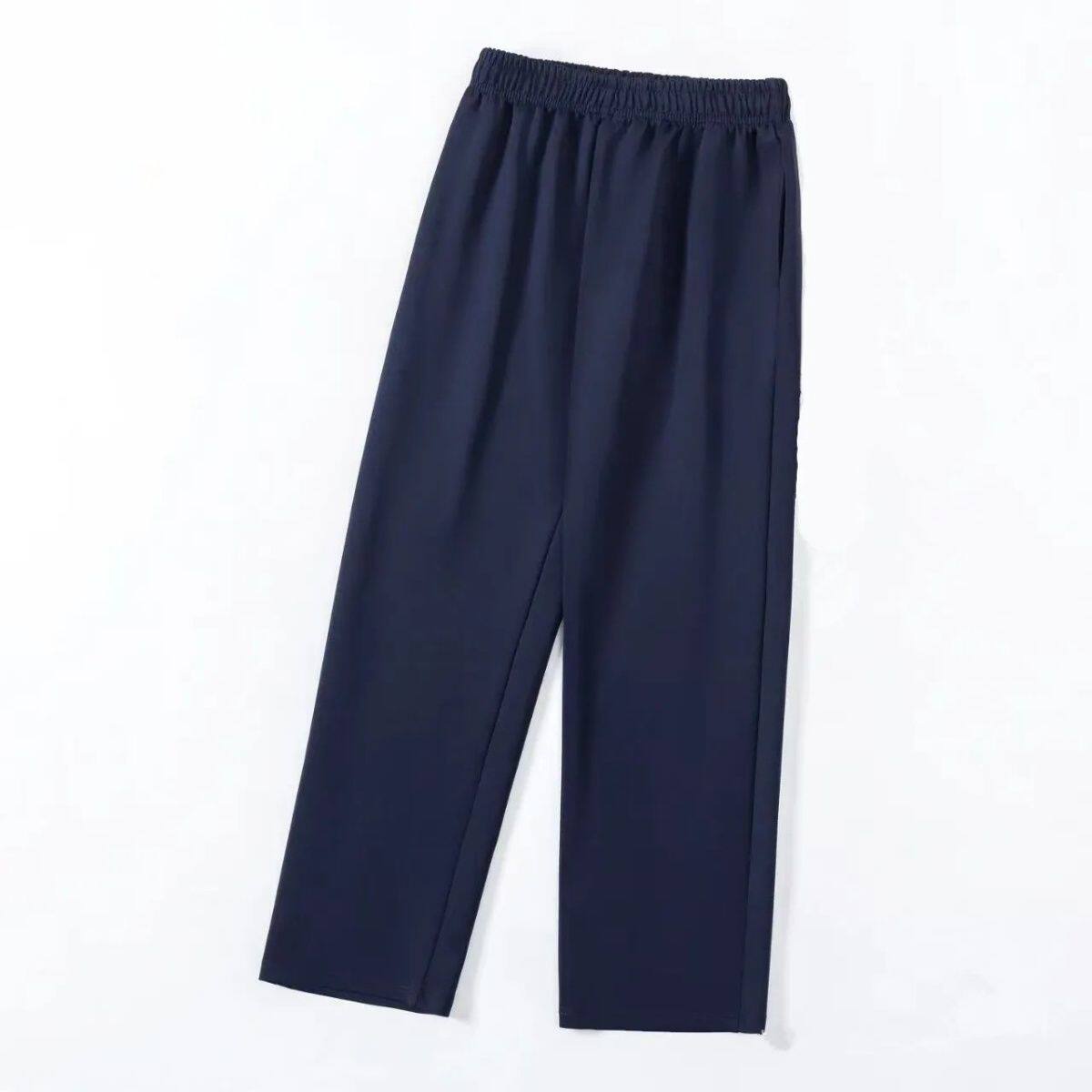 儿童藏青色夏季款男童女童春秋款小学生运动校服裤子冬季加绒加厚