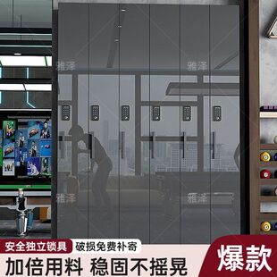 台球球杆陈列柜台球室会员台球厅展示柜密码锁用品专用放置存杆