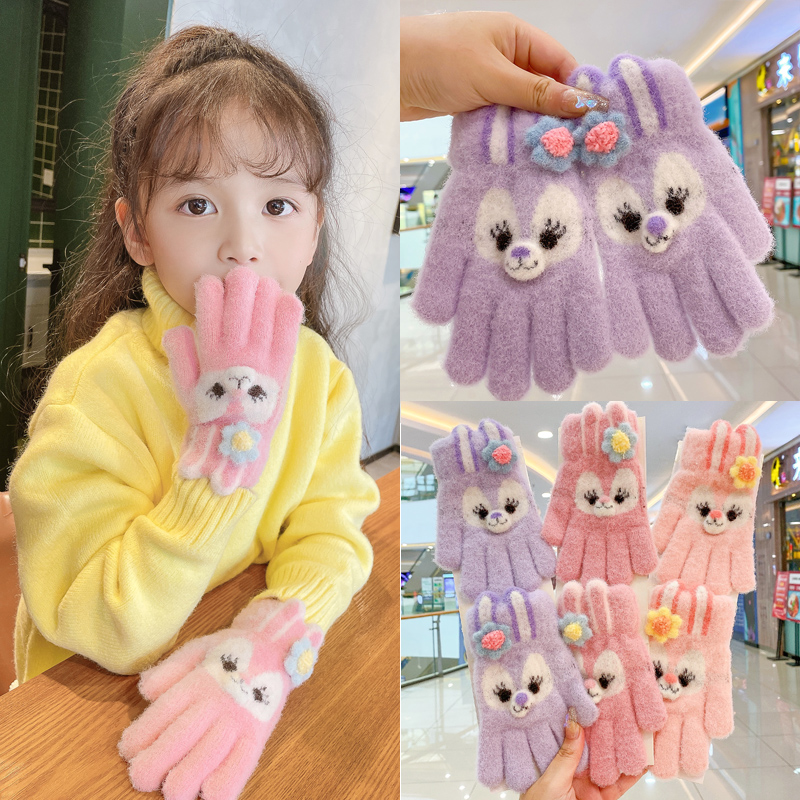 卡通可爱星黛露冬季手套