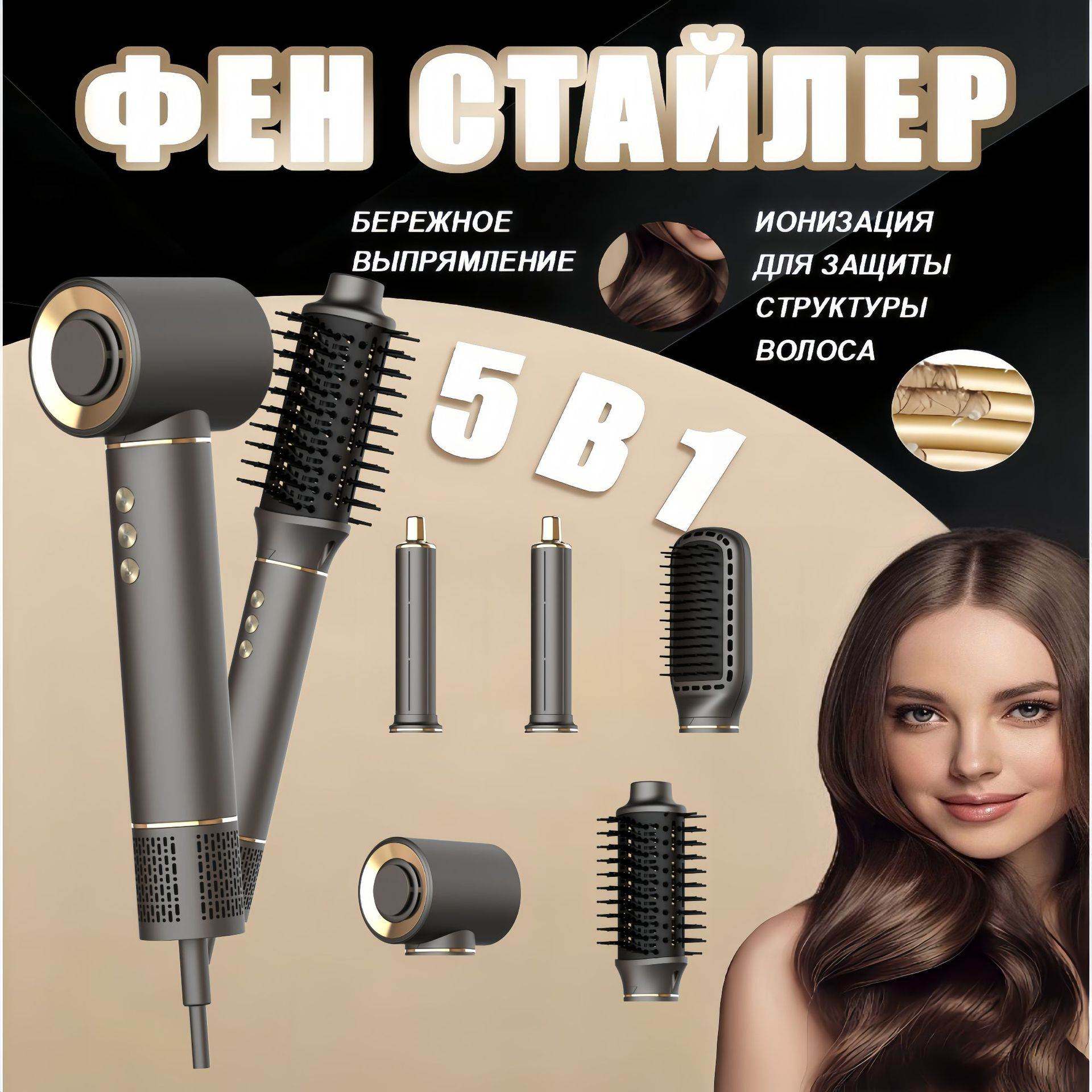 跨境多功能高速吹风机五叶电吹风筒 负离子自动卷发棒热风梳套装,自行车/骑行装备/零配件,更多修车工具,淘宝优惠券,粉丝福利购,淘宝优惠卷