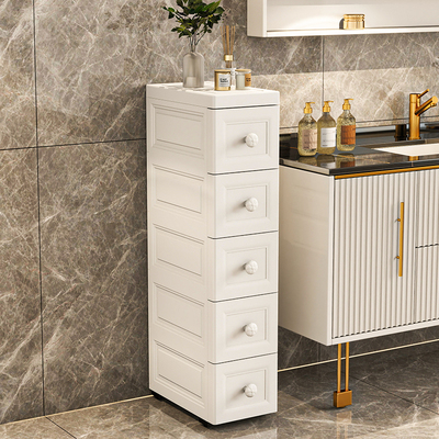 夹缝化妆室的置物架浴室收纳层架子厕所洗手间收纳柜落地浴室防水