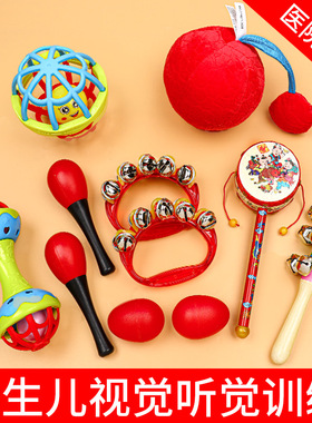 新生的儿早教婴儿玩具0到3个月追视红色视觉训练红球宝宝6视力2听