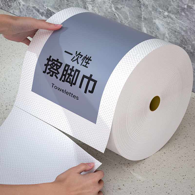 一次性擦脚布家用吸水印花擦脚纸足浴酒店擦脚巾足疗毛巾懒人专用