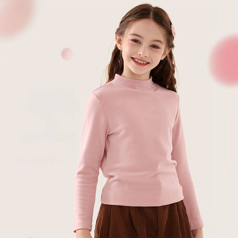半高领打底衫女儿童春秋新款保暖上衣显瘦宝宝内搭长袖t恤秋冬季