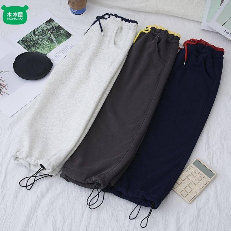 木木屋时尚儿童弯刀阔腿保暖裤2025冬季加绒爆款中大童时髦休闲,童装/婴儿装/亲子装,运动裤卫裤,淘宝优惠券,粉丝福利购,淘宝优惠卷