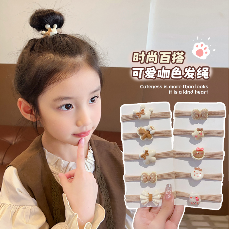 儿童发绳女2024新款高弹力不伤发