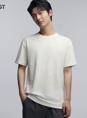 MOST/姆氏德男装新款白色满印字母短袖男夏季潮t恤ins潮C42212108