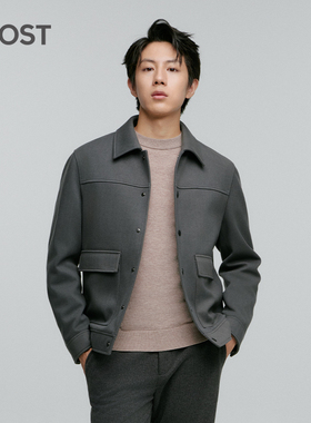 MOST/姆氏德男装秋冬灰色棉衣夹克男短款翻领薄棉服C34104023