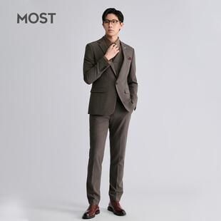 MOST/姆氏德竖条纹西服套装男新款韩版修身商务职业正装C44152226