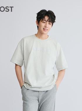 MOST/姆氏德浅灰色t恤男短袖春季新款弹力宽松内搭半袖C51312006