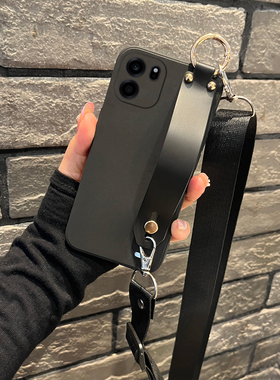 适用一加turbo6v手机壳新款女创意腕带1+TURBO6V保护套简约OnePlusTurbo6V可斜挎挂绳高级感磨砂硅胶防摔软壳