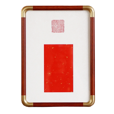 仿铜角8寸A4A3画框新中式卡纸画框装裱国画书法毛笔字空白实木书画作品书法文创摆台相框定制挂墙任意尺寸