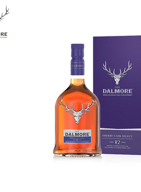 【大摩旗舰店】DALMORE/大摩12年精选雪莉桶苏格兰单一麦芽威士忌