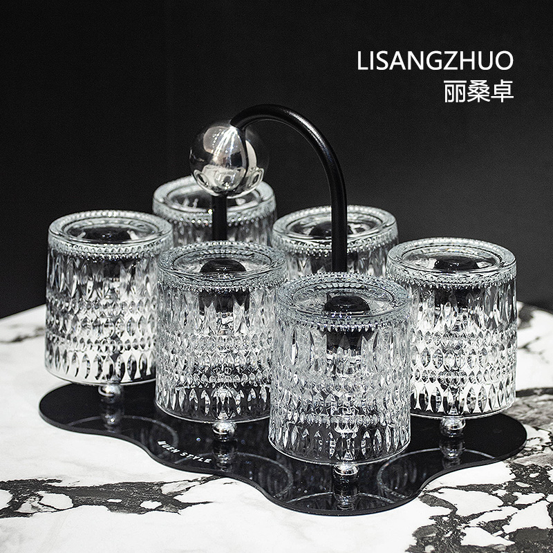 丽桑卓轻奢玻璃耐热喝水杯子