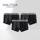 Underwear男士 平角内裤 3条男生薄款 Nautica 短裤 棉氨防卷边透气