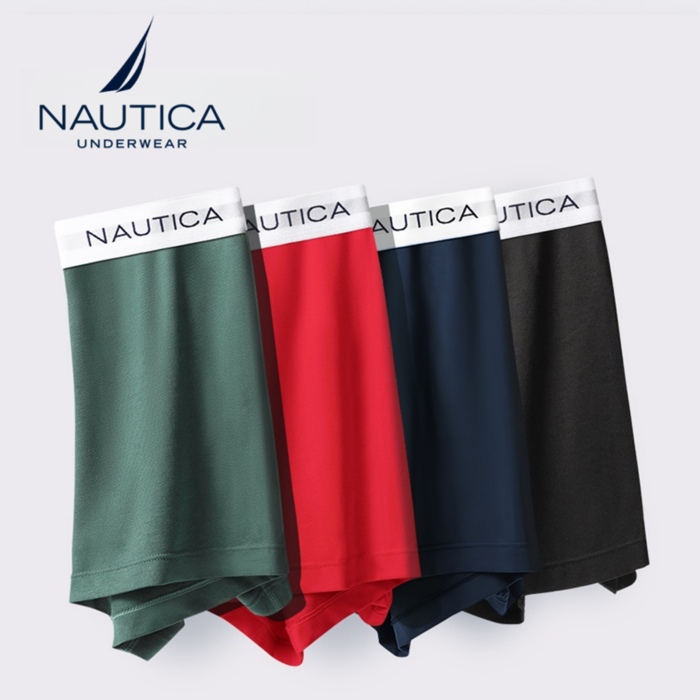 Nautica Underwear 男士抗菌平角内裤3条秋冬款男生短裤吸湿透气,女士内衣/男士内衣/家居服,男平角内裤,淘宝优惠券,粉丝福利购,淘宝优惠卷
