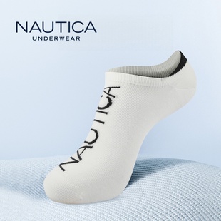 船袜浅口白色短袜不掉跟防滑跑步袜子 商务男士 Nautica Underwear