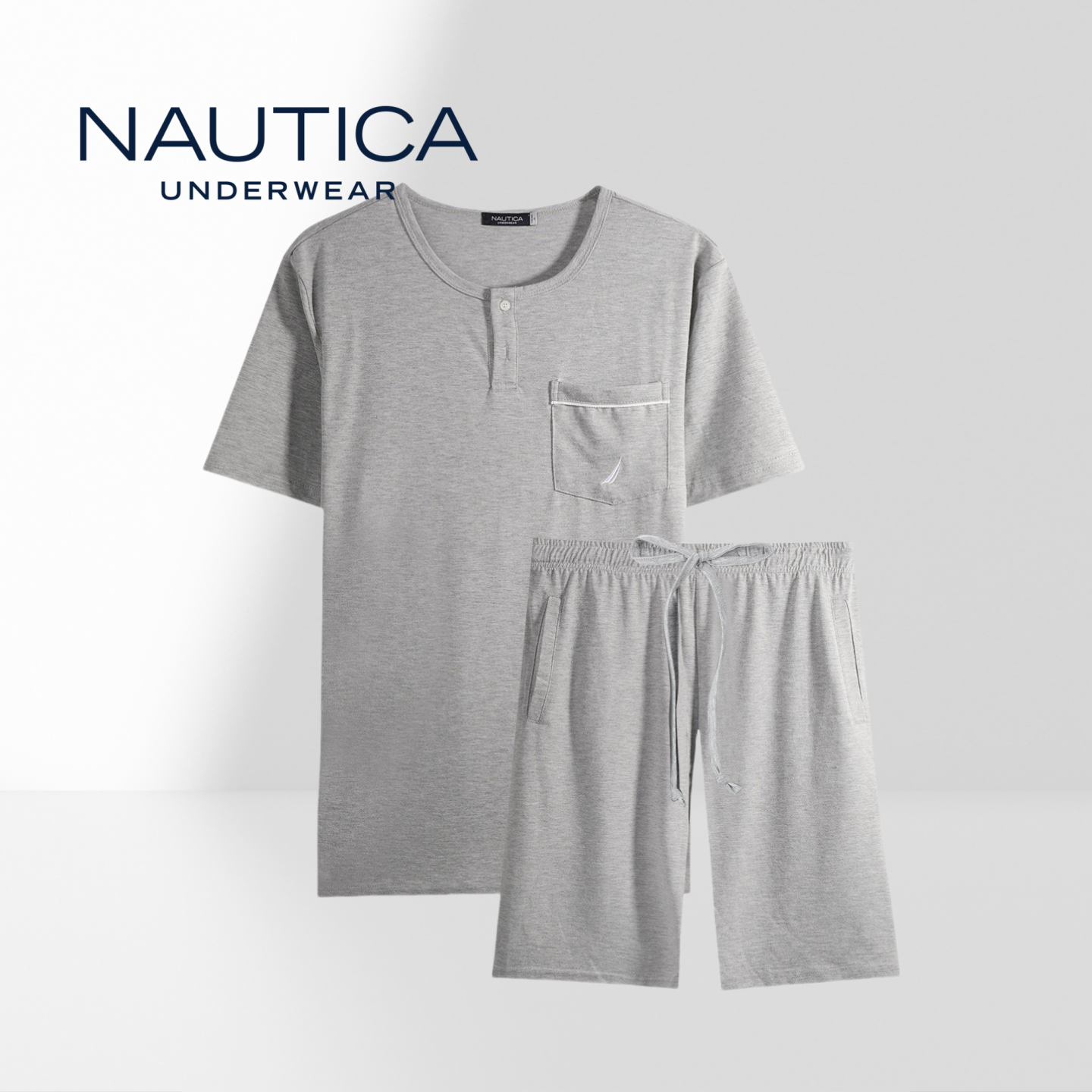 NAUTICA男士短袖家居服套装清凉
