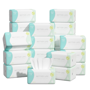 丝飘抽纸家用实惠餐巾纸医护级面巾纸整箱批宿舍可擦手卫生抽纸巾